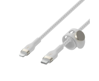 BELKIN Kabel BoostCharge USB-C/Lightning Silikonowy w oplocie 3m biały CAA011bt3MWH - 733152 - zdjęcie 3